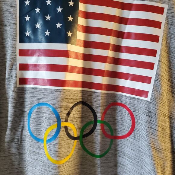 Women's Team USA Team Apparel Olympic Logo Gray Tank Top Shirt Size Large - Picture 8 of 11